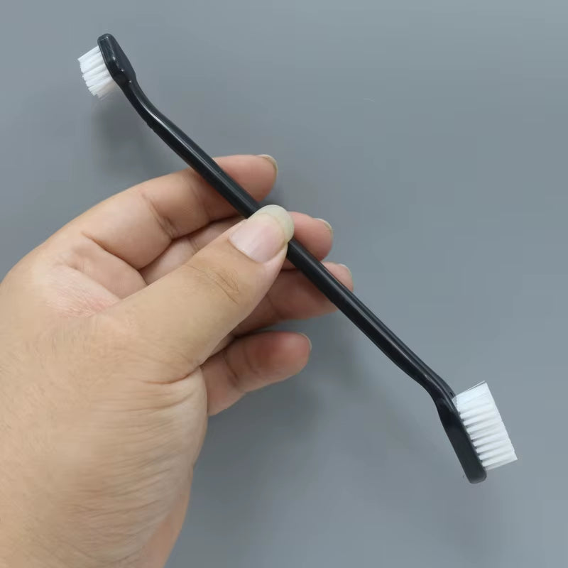 1 Pcs Car Double-Head Detail Brush Car Cleaning Crevice Brush Car Cleaning Tools Hard Burrs Tire Wheel Brush