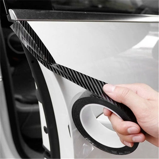 3D Carbon Carbon Fiber Car Sticker DIY Paste Strip Rolls Different Sizes Auto anti Scratch Protector Tape Waterproof Film