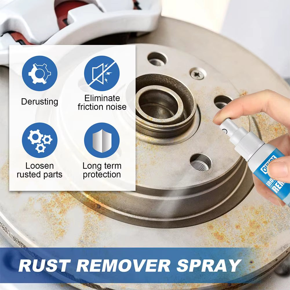 100/30Ml Car Rust Remover Spray Metal Paint Cleaner Car Maintenance Iron Powder Cleaning Rust Remover Spray