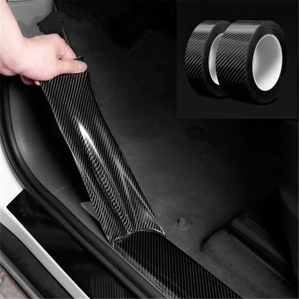 3D Carbon Carbon Fiber Car Sticker DIY Paste Strip Rolls Different Sizes Auto anti Scratch Protector Tape Waterproof Film