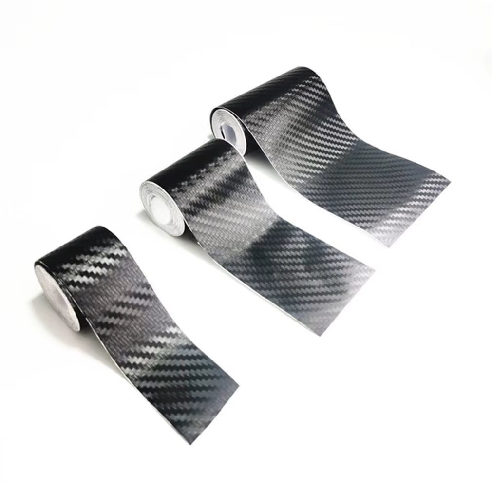 3D Carbon Carbon Fiber Car Sticker DIY Paste Strip Rolls Different Sizes Auto anti Scratch Protector Tape Waterproof Film